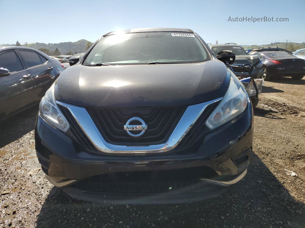 2017 Nissan Murano S Black vin: 5N1AZ2MG9HN139566