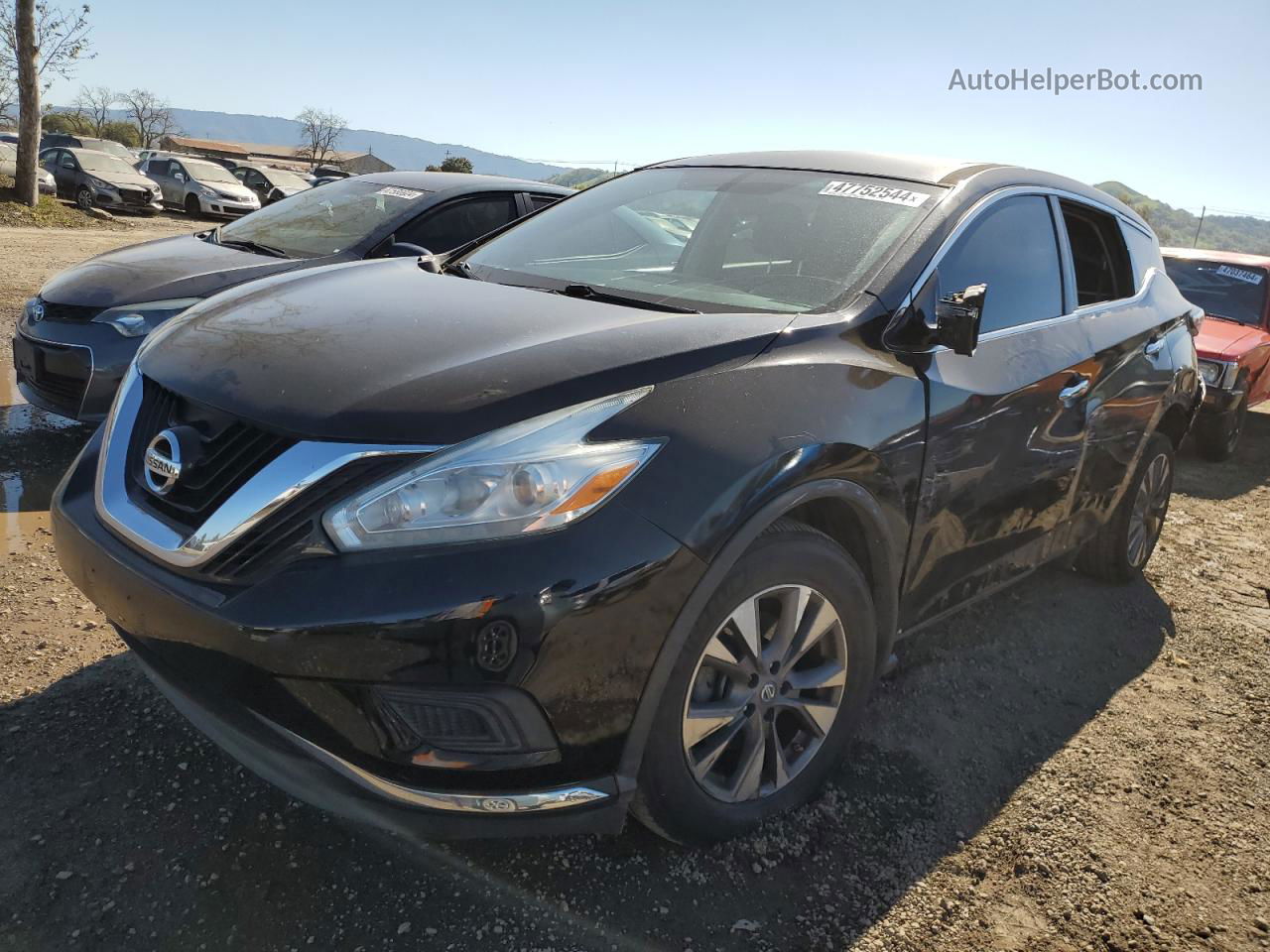 2017 Nissan Murano S Black vin: 5N1AZ2MG9HN139566