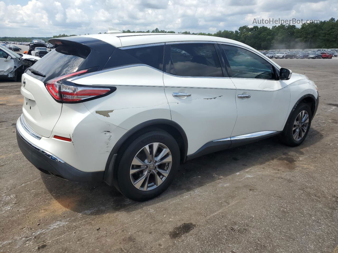 2017 Nissan Murano S Белый vin: 5N1AZ2MG9HN175225