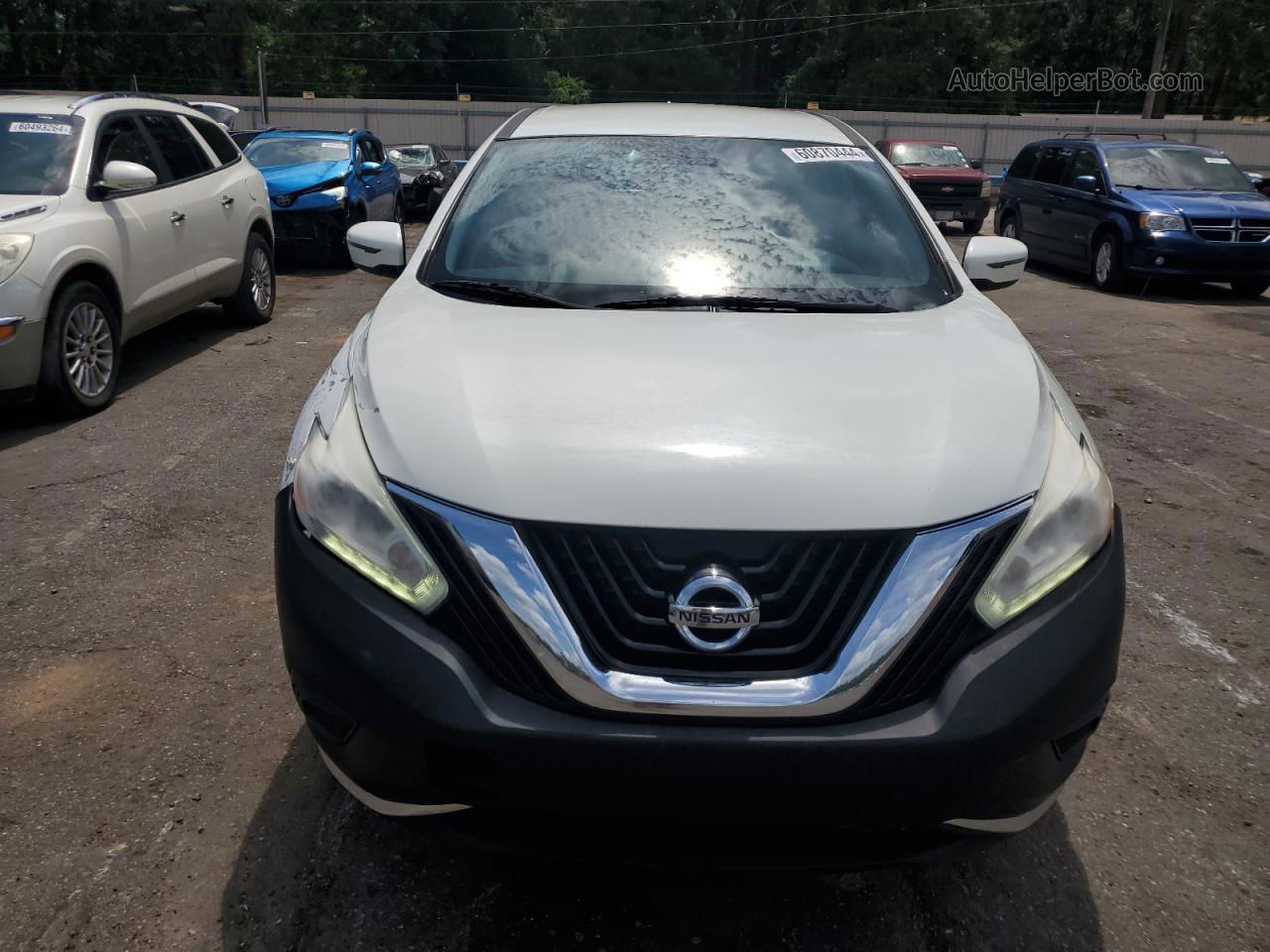 2017 Nissan Murano S Белый vin: 5N1AZ2MG9HN175225