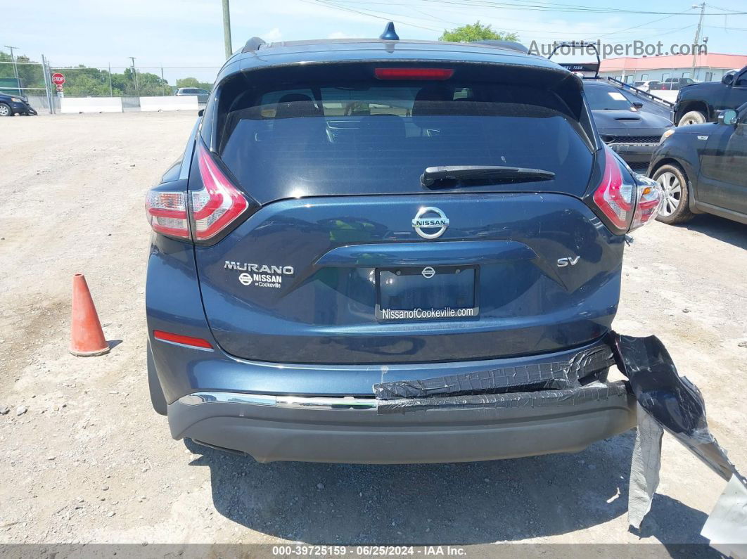 2018 Nissan Murano Sv Синий vin: 5N1AZ2MG9JN110347