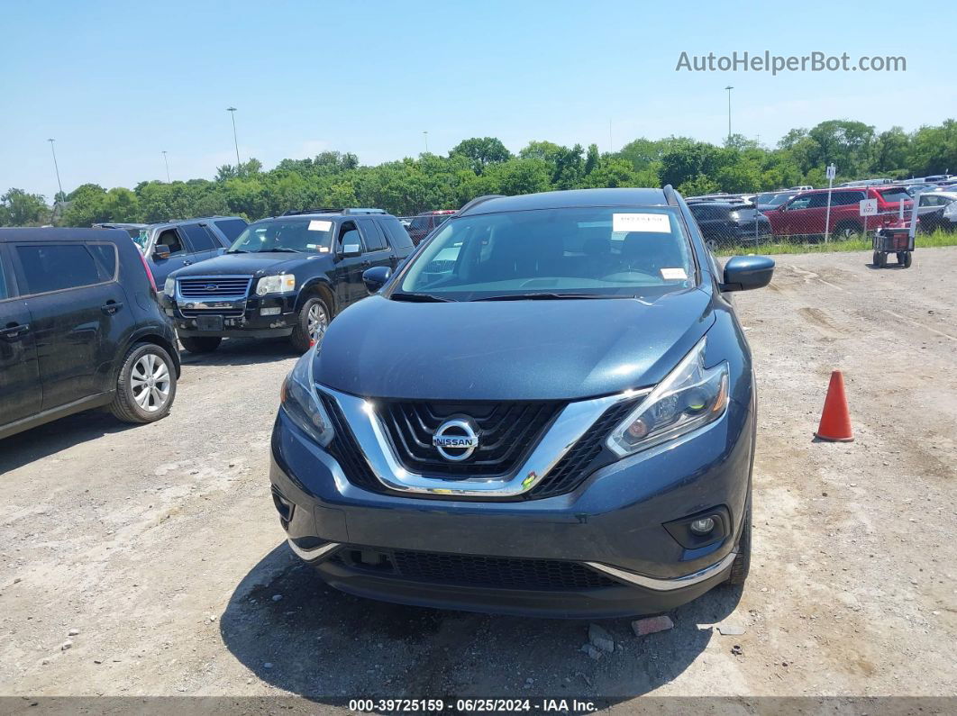 2018 Nissan Murano Sv Синий vin: 5N1AZ2MG9JN110347