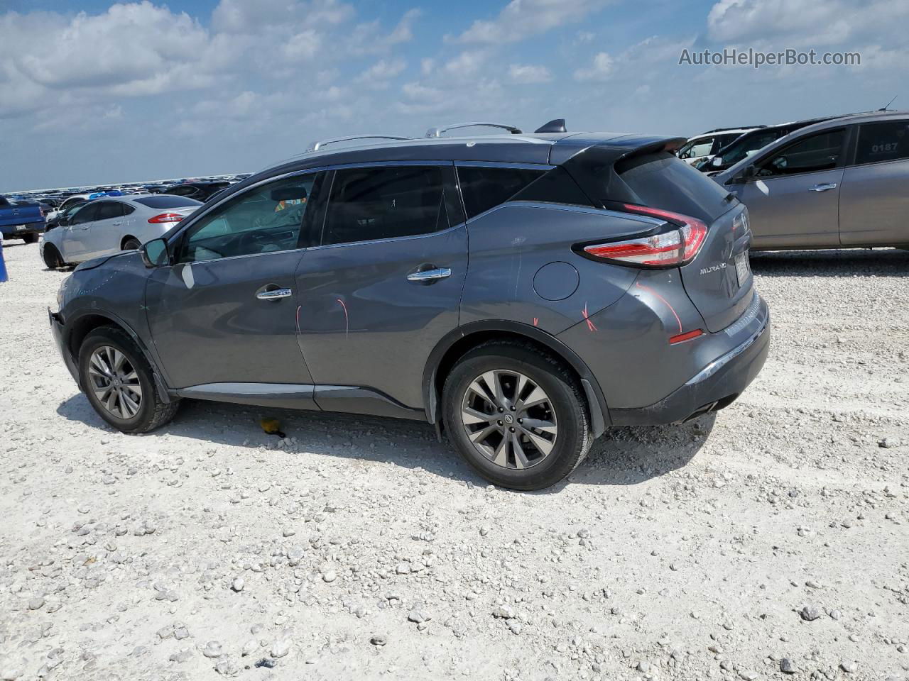 2018 Nissan Murano S Gray vin: 5N1AZ2MG9JN153098