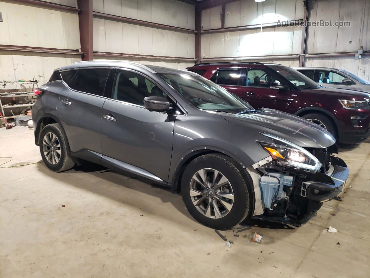 2018 Nissan Murano S Серый vin: 5N1AZ2MG9JN168491