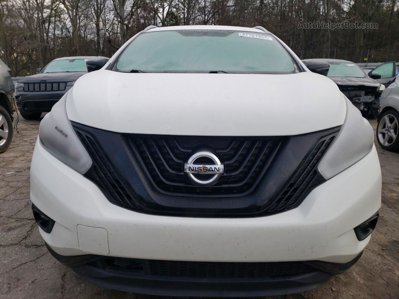 2018 Nissan Murano S Белый vin: 5N1AZ2MG9JN169527