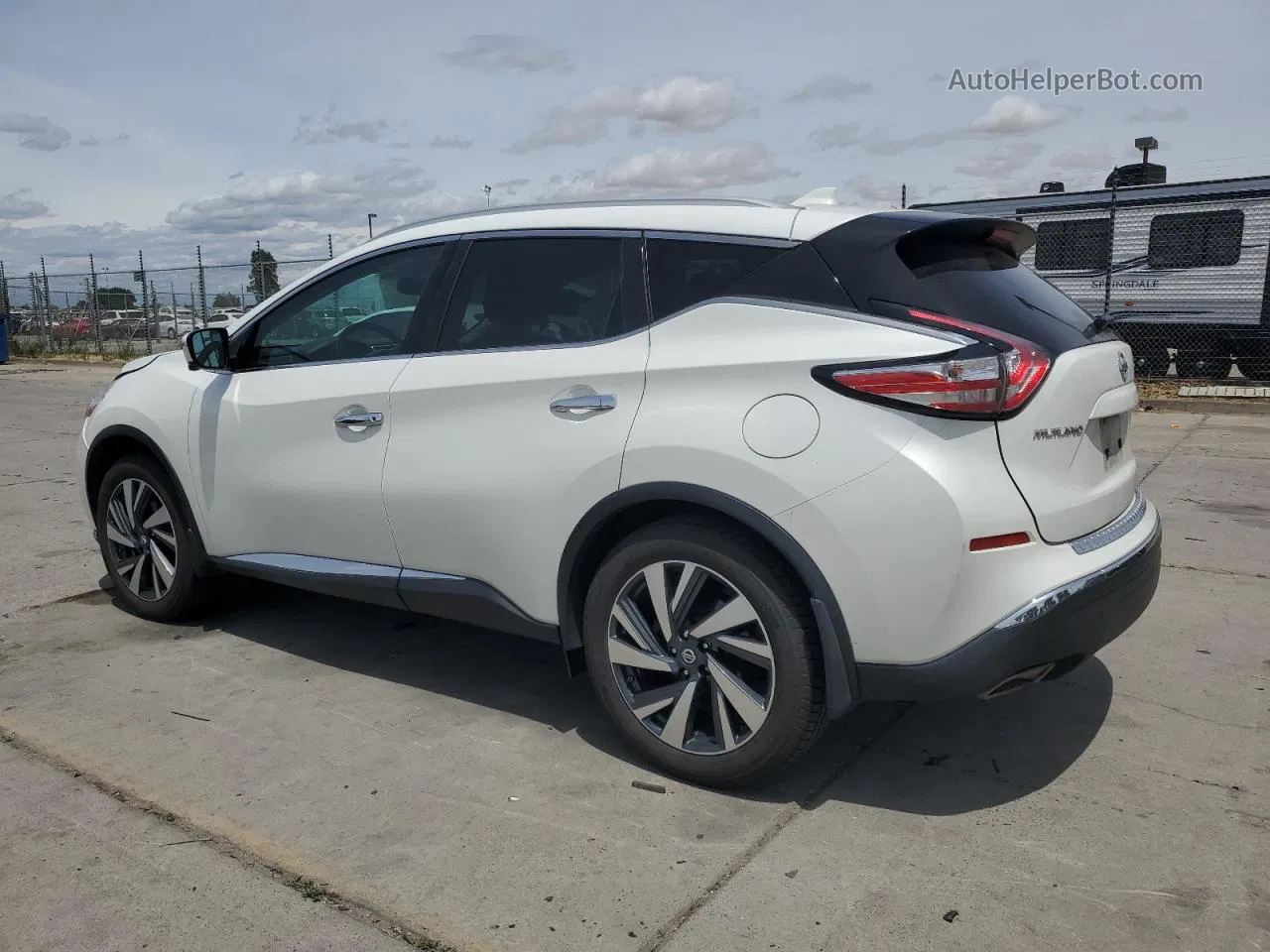 2018 Nissan Murano S White vin: 5N1AZ2MG9JN177014