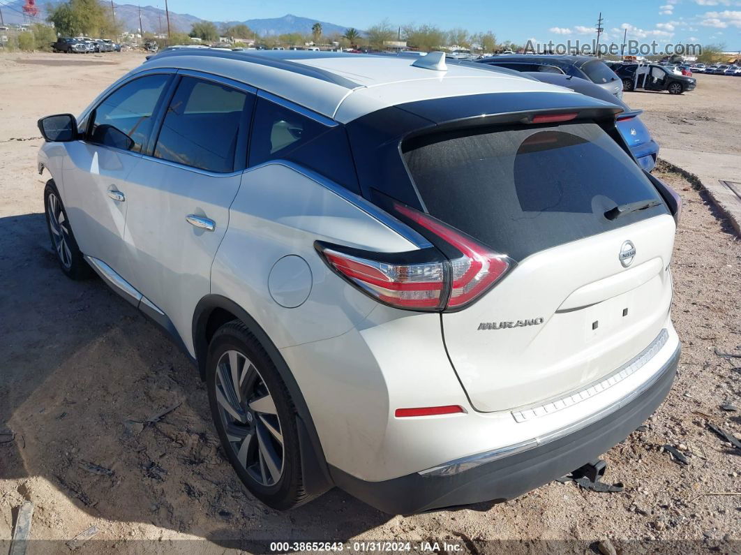 2018 Nissan Murano Platinum White vin: 5N1AZ2MG9JN177059