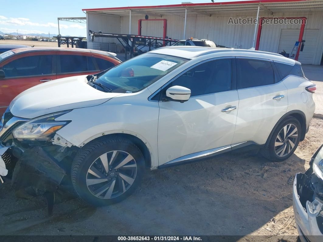 2018 Nissan Murano Platinum White vin: 5N1AZ2MG9JN177059