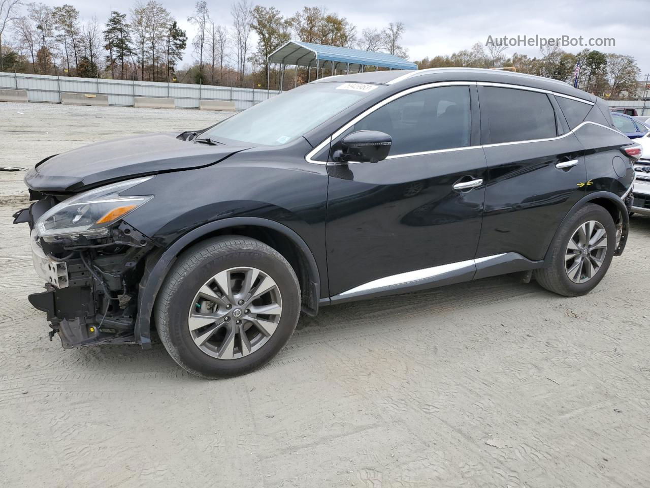 2018 Nissan Murano S Black vin: 5N1AZ2MG9JN203482