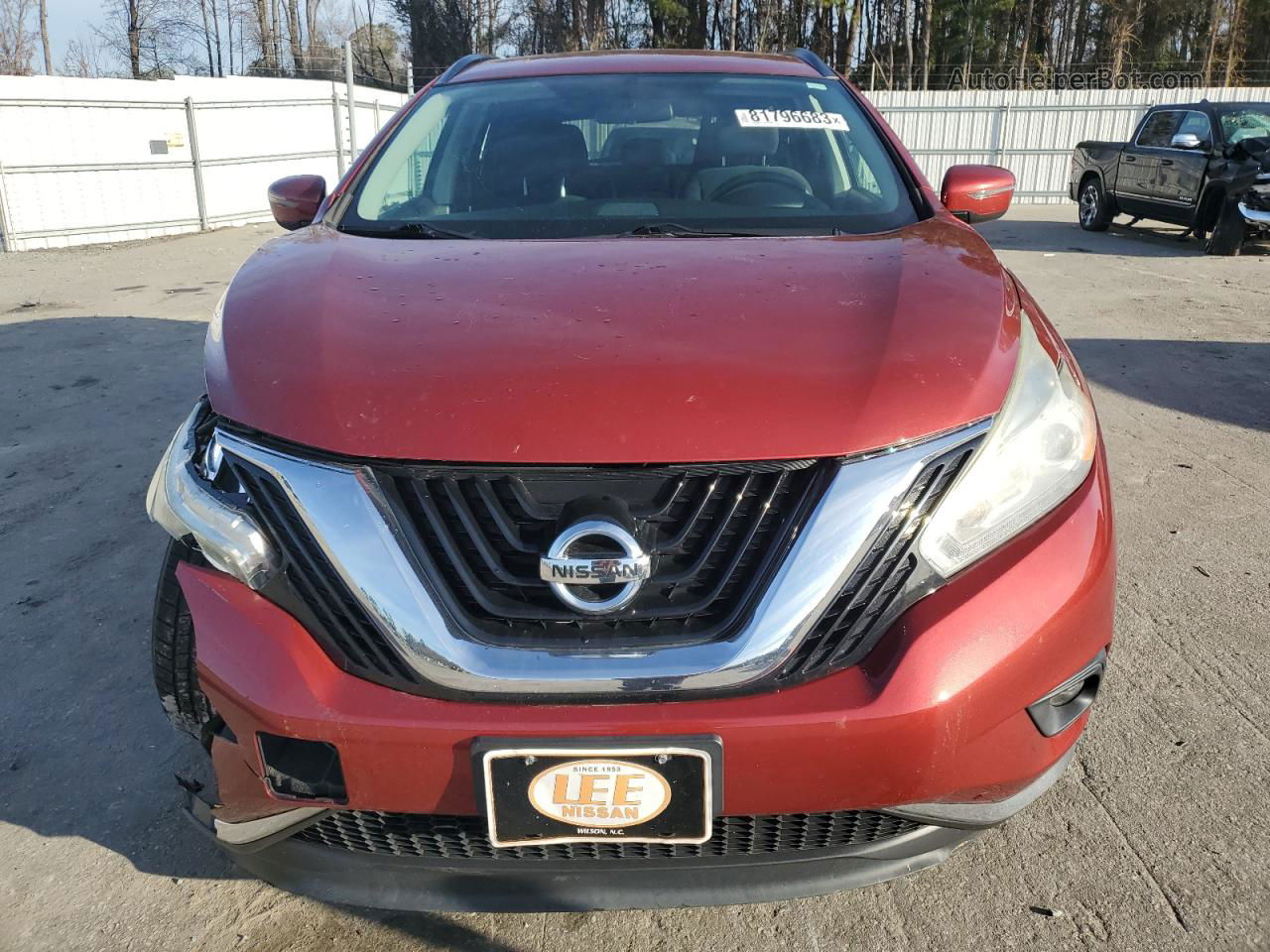 2017 Nissan Murano S Burgundy vin: 5N1AZ2MGXHN123327