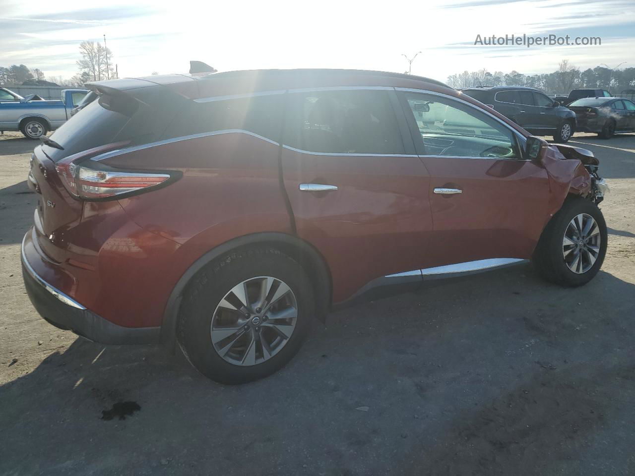 2017 Nissan Murano S Burgundy vin: 5N1AZ2MGXHN123327