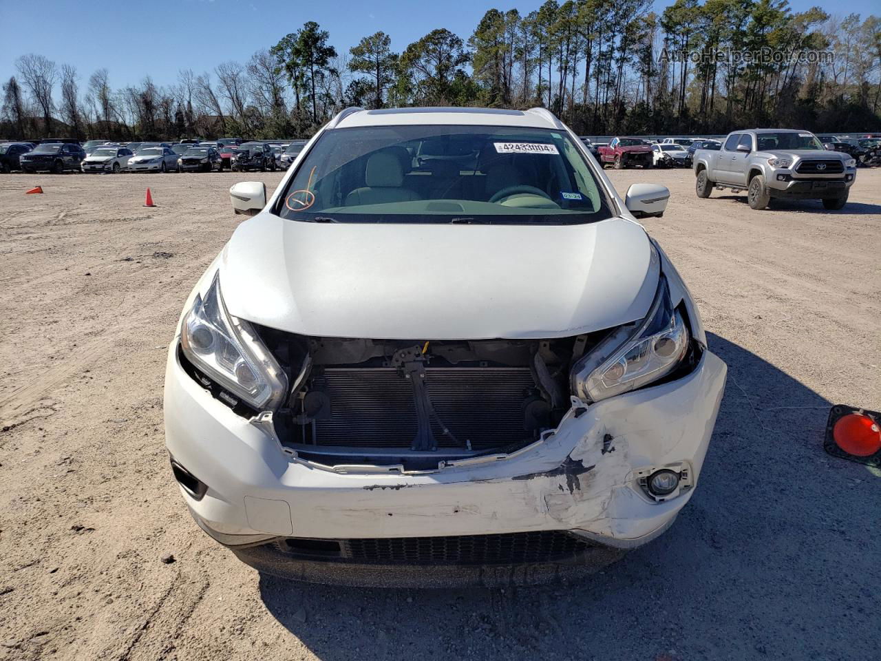 2017 Nissan Murano S White vin: 5N1AZ2MGXHN137499