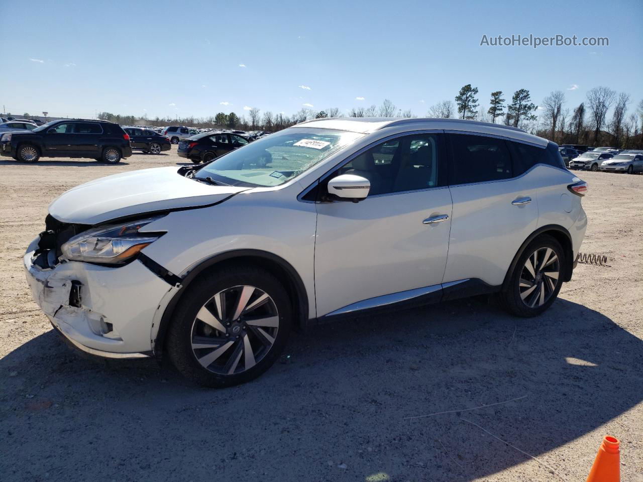 2017 Nissan Murano S White vin: 5N1AZ2MGXHN137499