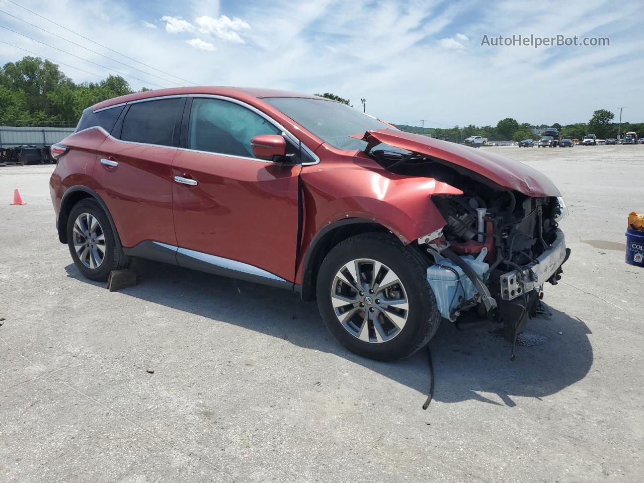 2017 Nissan Murano S Maroon vin: 5N1AZ2MGXHN151676