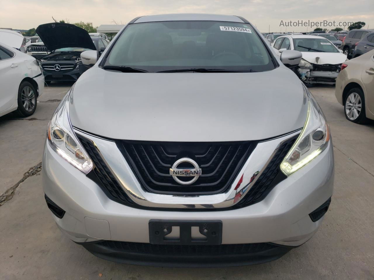 2017 Nissan Murano S Silver vin: 5N1AZ2MGXHN176142