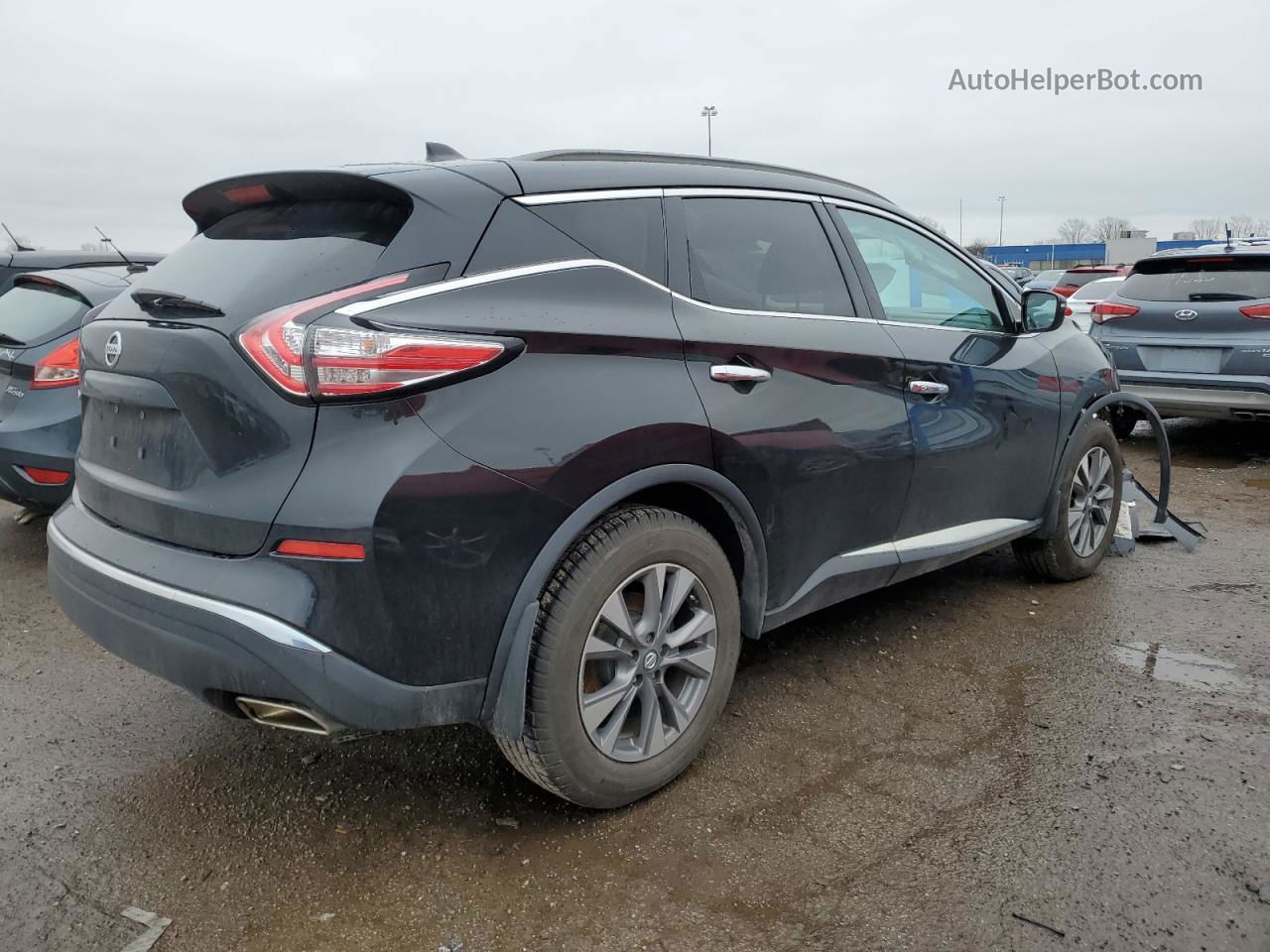 2017 Nissan Murano S Black vin: 5N1AZ2MGXHN193071