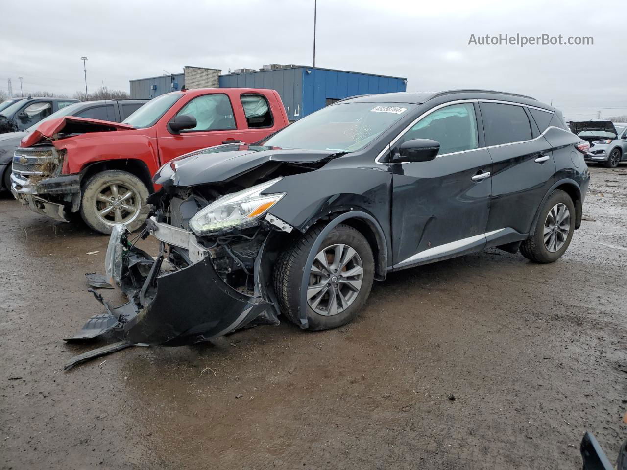 2017 Nissan Murano S Black vin: 5N1AZ2MGXHN193071