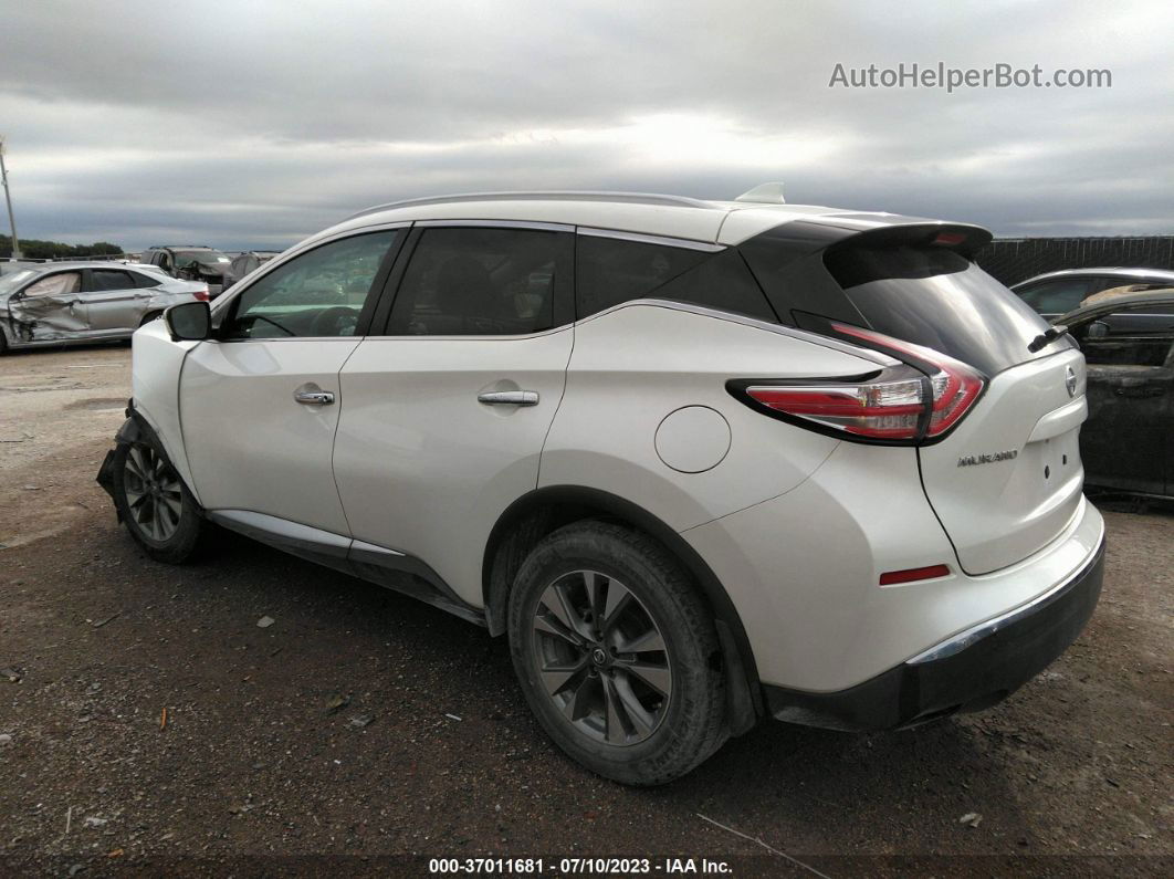 2018 Nissan Murano Sl White vin: 5N1AZ2MGXJN106646