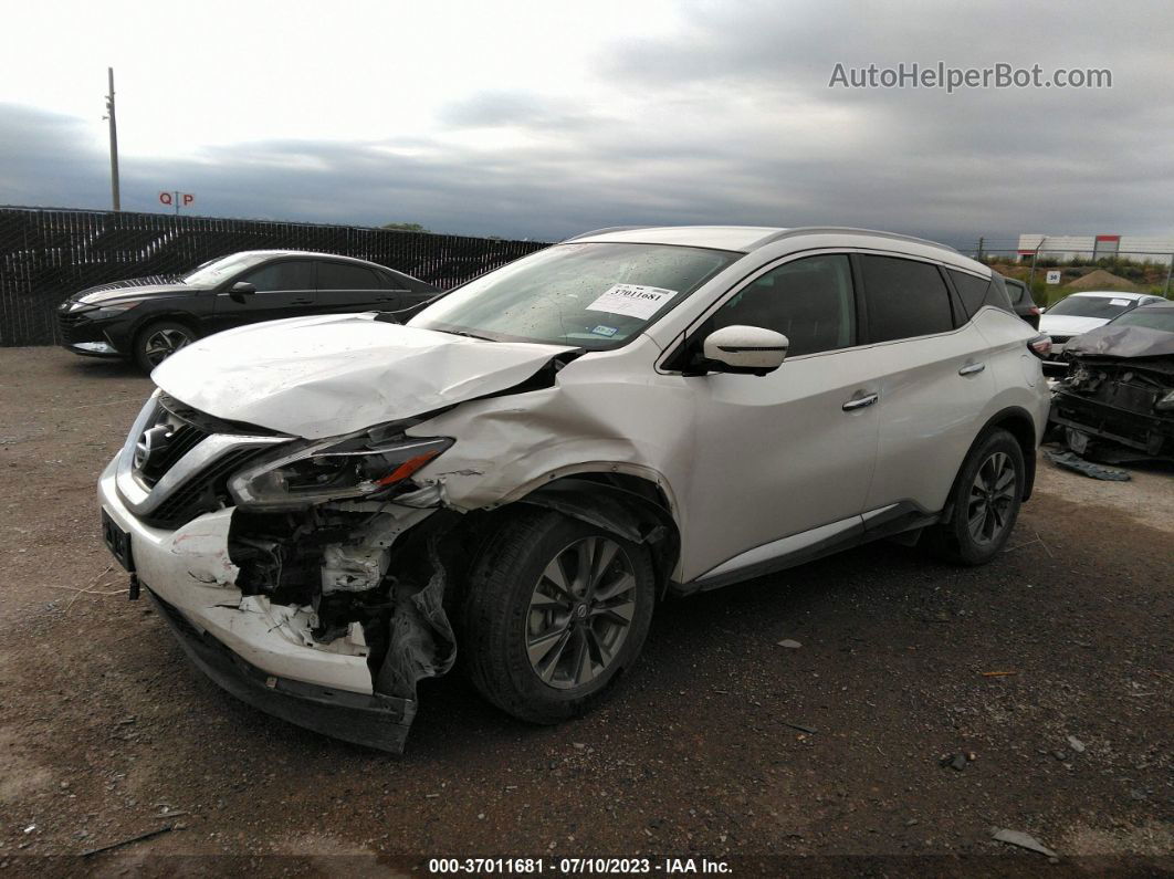 2018 Nissan Murano Sl White vin: 5N1AZ2MGXJN106646