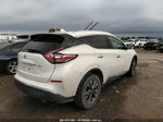 2018 Nissan Murano Sl White vin: 5N1AZ2MGXJN106646