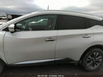 2018 Nissan Murano Sl White vin: 5N1AZ2MGXJN106646