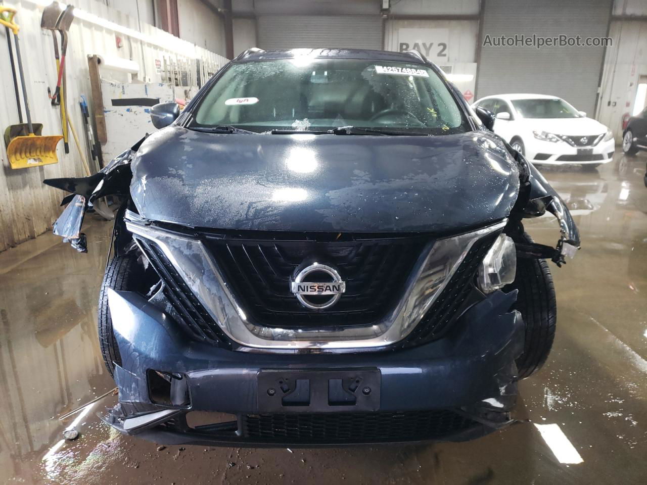 2018 Nissan Murano S Blue vin: 5N1AZ2MGXJN106744