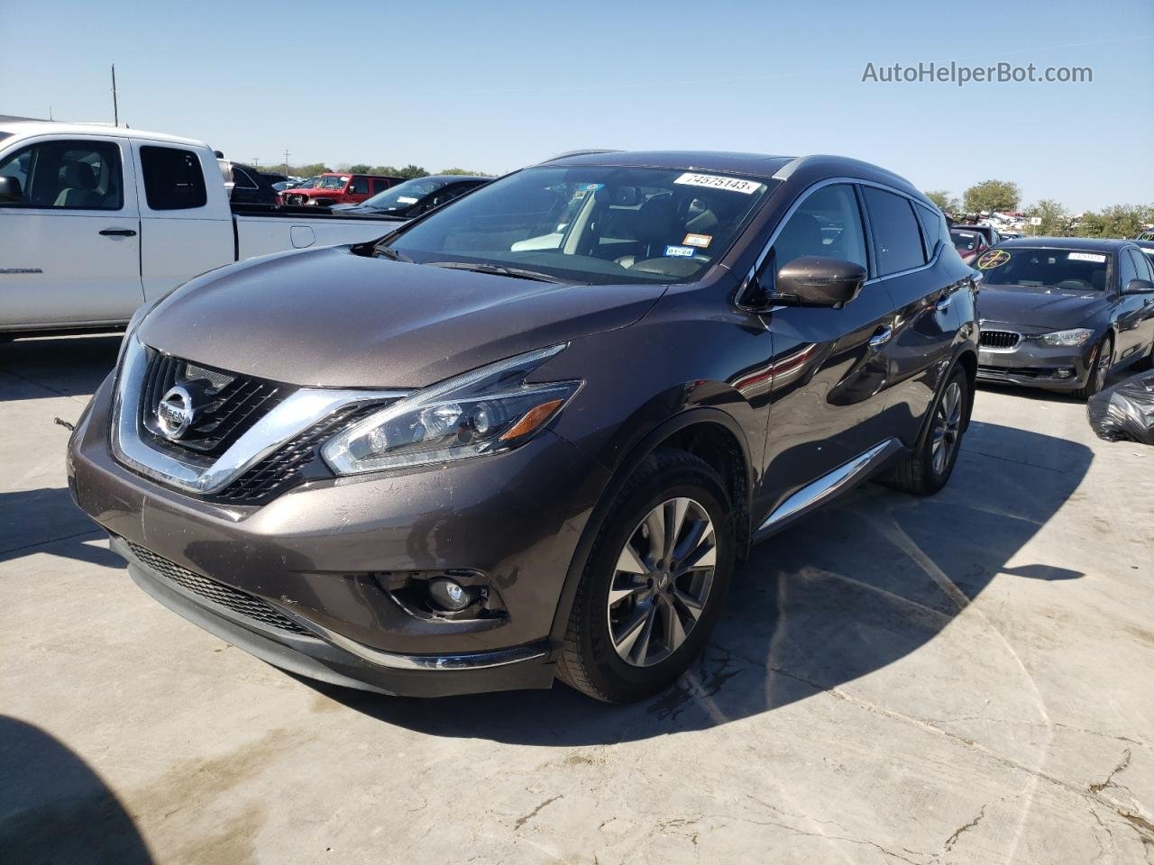 2018 Nissan Murano S Brown vin: 5N1AZ2MGXJN158570