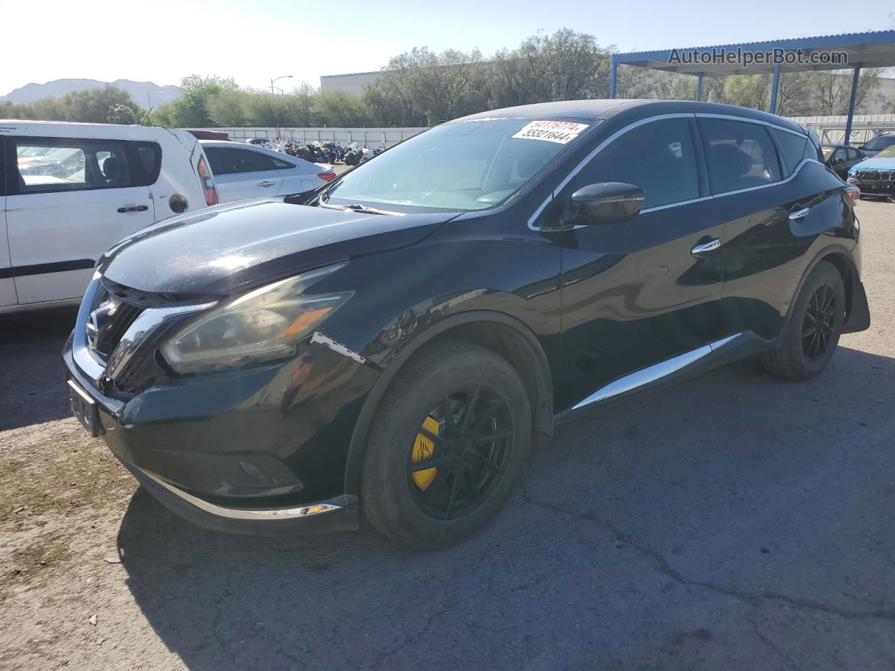 2018 Nissan Murano S Black vin: 5N1AZ2MGXJN163624