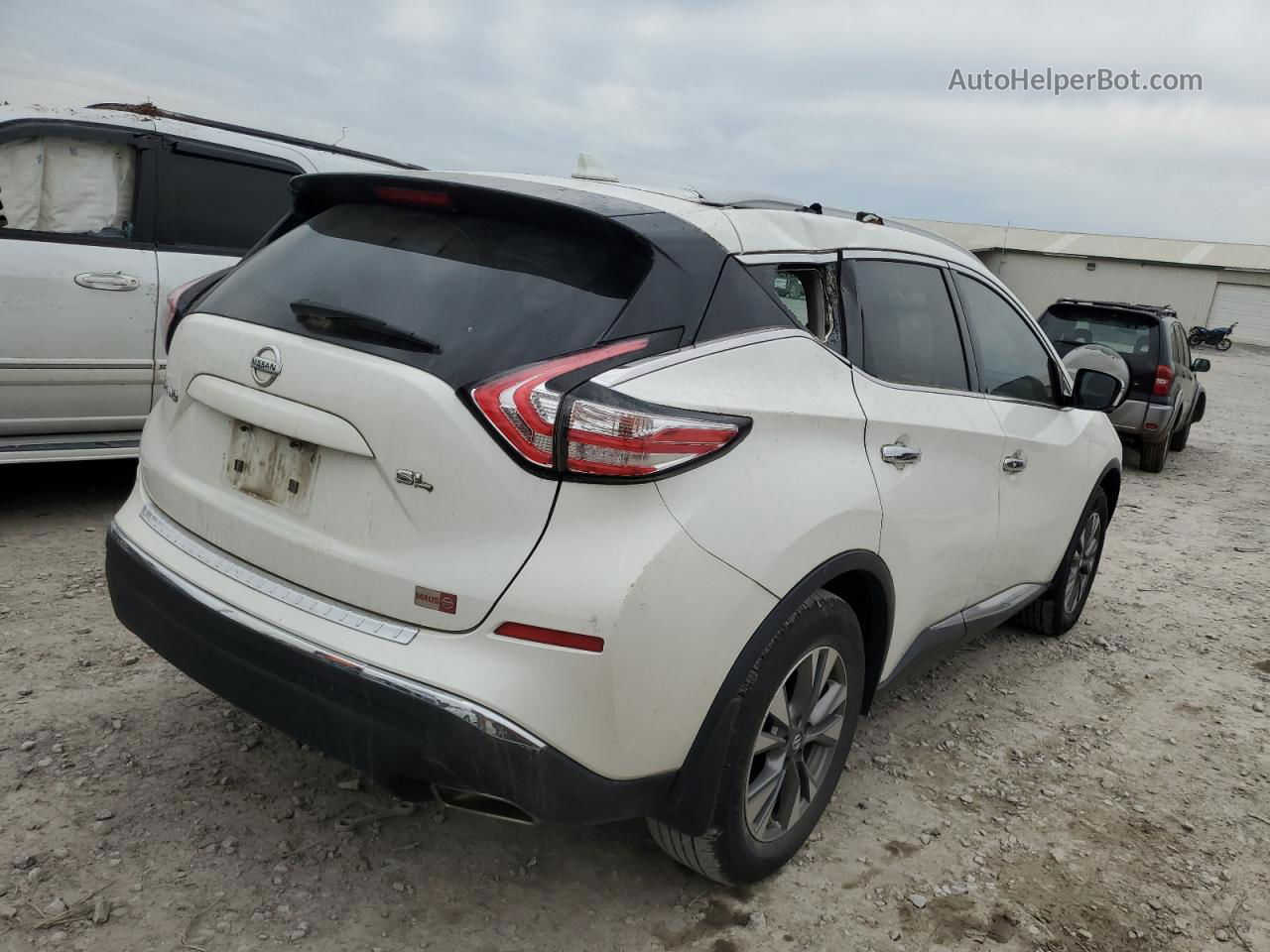 2018 Nissan Murano S White vin: 5N1AZ2MGXJN166166