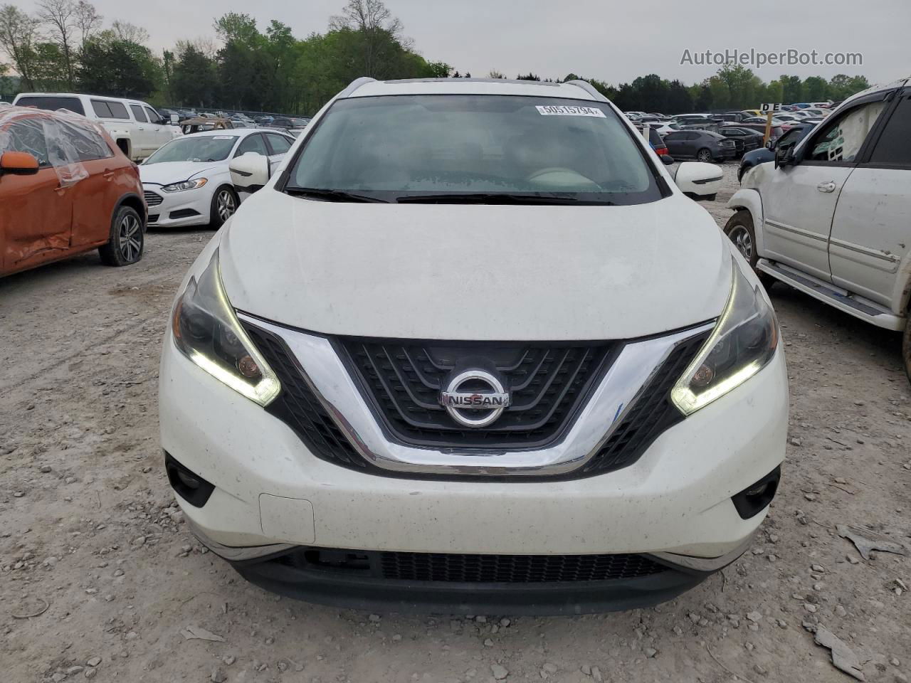 2018 Nissan Murano S White vin: 5N1AZ2MGXJN166166