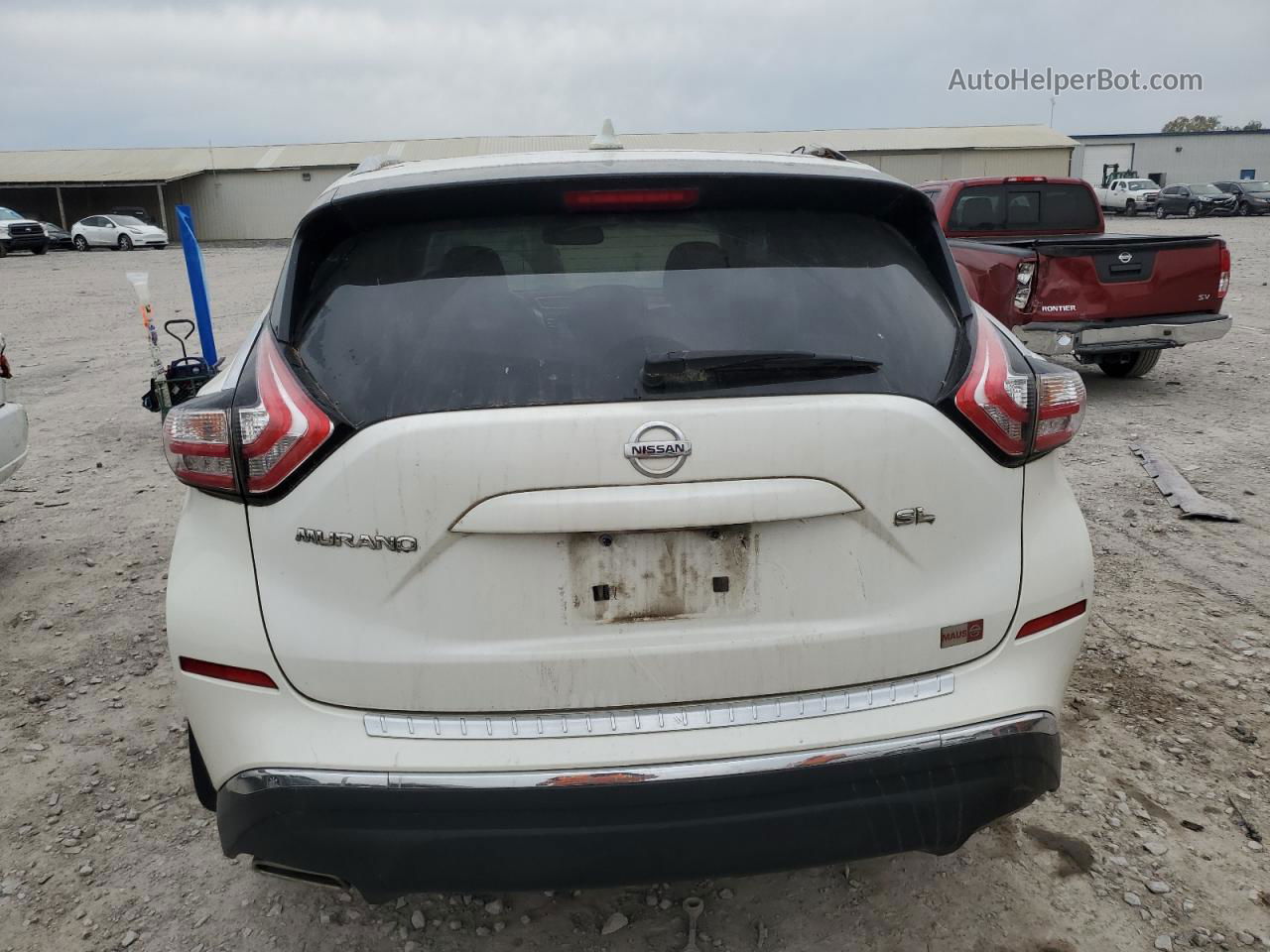 2018 Nissan Murano S White vin: 5N1AZ2MGXJN166166