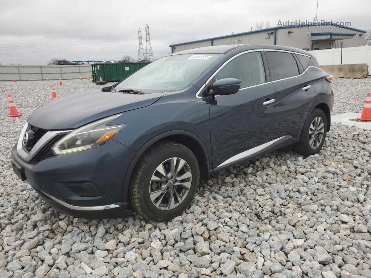 2018 Nissan Murano S Синий vin: 5N1AZ2MGXJN174834