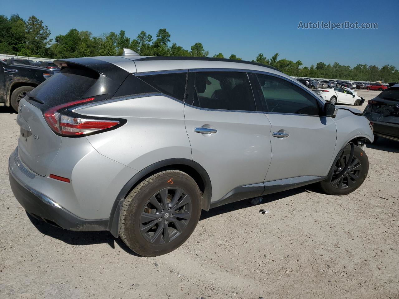 2018 Nissan Murano S Silver vin: 5N1AZ2MGXJN177815