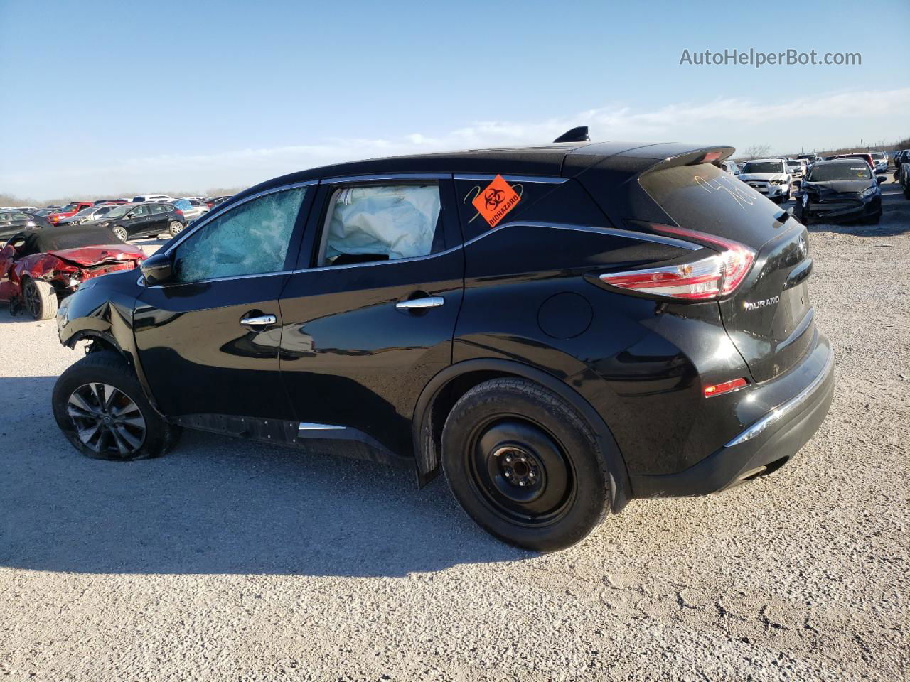 2018 Nissan Murano S Black vin: 5N1AZ2MGXJN201692