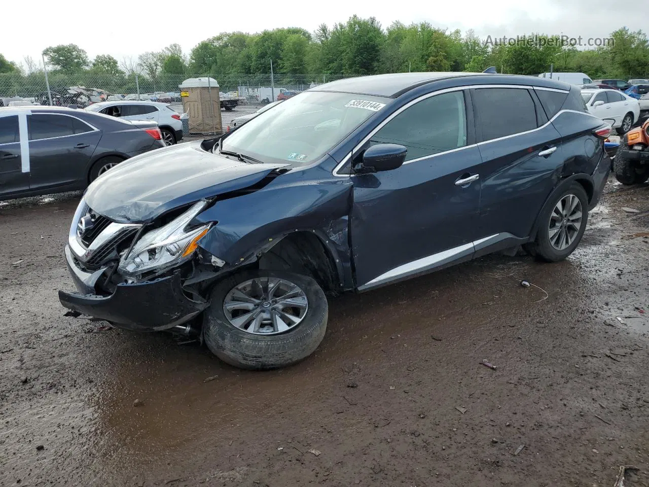 2017 Nissan Murano S Blue vin: 5N1AZ2MH0HN143160