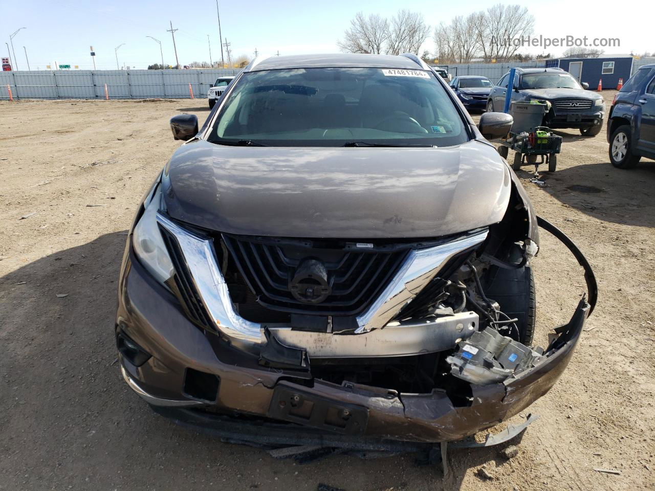 2017 Nissan Murano S Brown vin: 5N1AZ2MH0HN147533