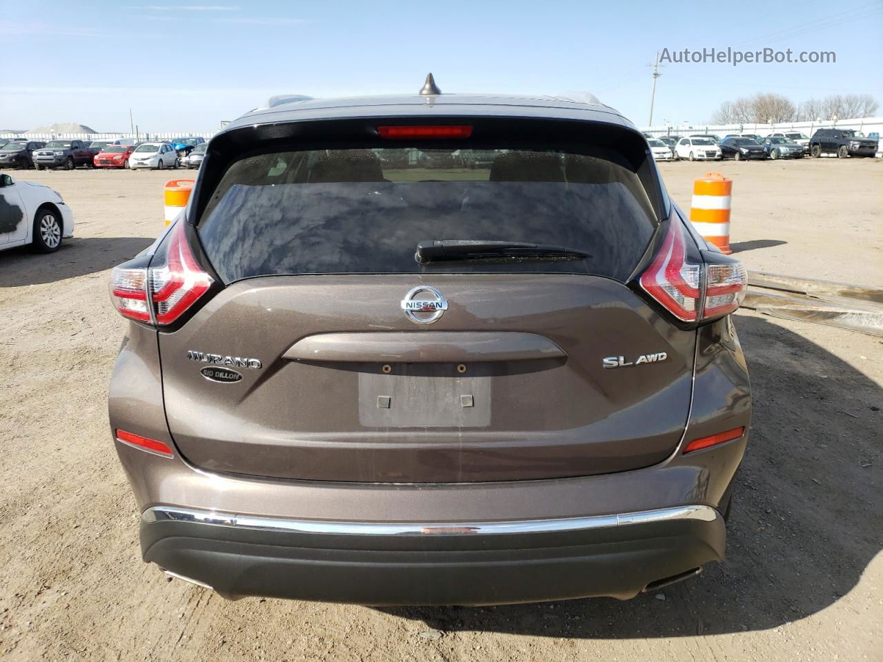 2017 Nissan Murano S Brown vin: 5N1AZ2MH0HN147533