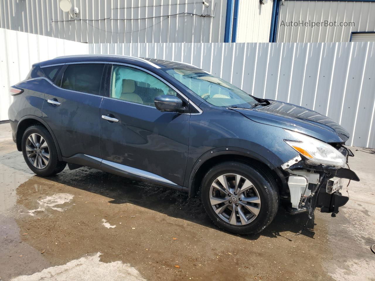 2017 Nissan Murano S Синий vin: 5N1AZ2MH0HN183576