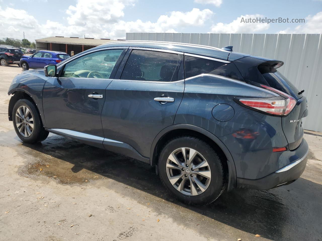 2017 Nissan Murano S Синий vin: 5N1AZ2MH0HN183576