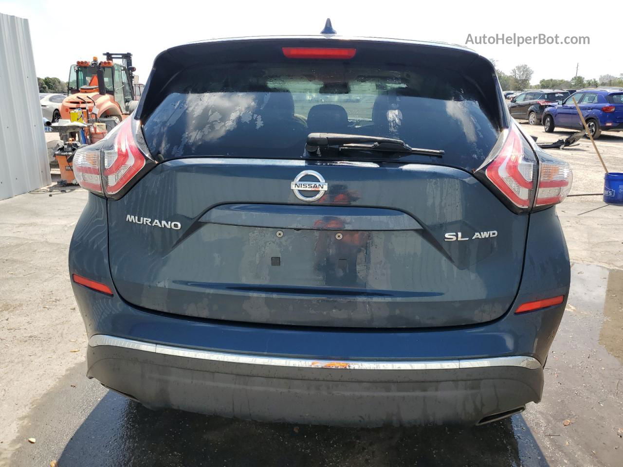 2017 Nissan Murano S Синий vin: 5N1AZ2MH0HN183576