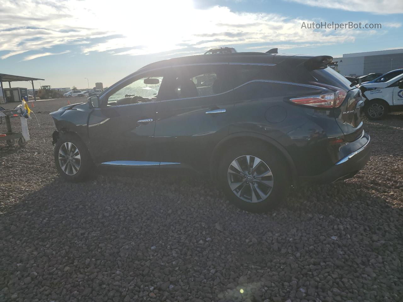 2018 Nissan Murano S Синий vin: 5N1AZ2MH0JN101884