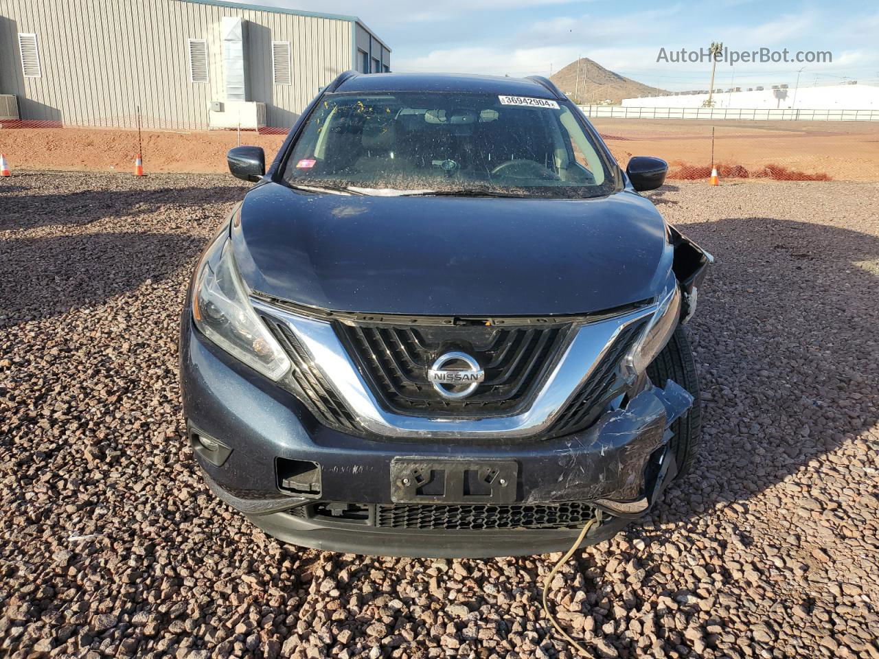 2018 Nissan Murano S Синий vin: 5N1AZ2MH0JN101884