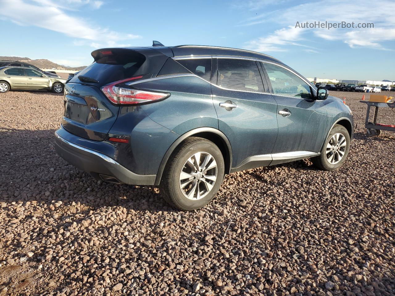 2018 Nissan Murano S Синий vin: 5N1AZ2MH0JN101884