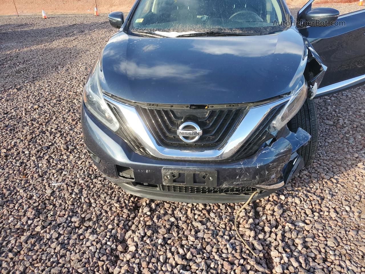 2018 Nissan Murano S Синий vin: 5N1AZ2MH0JN101884