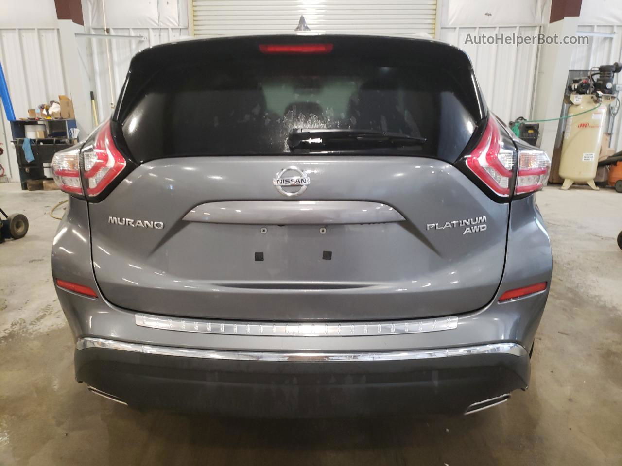 2018 Nissan Murano S Gray vin: 5N1AZ2MH0JN108298