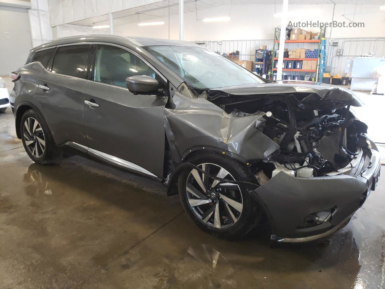 2018 Nissan Murano S Gray vin: 5N1AZ2MH0JN108298