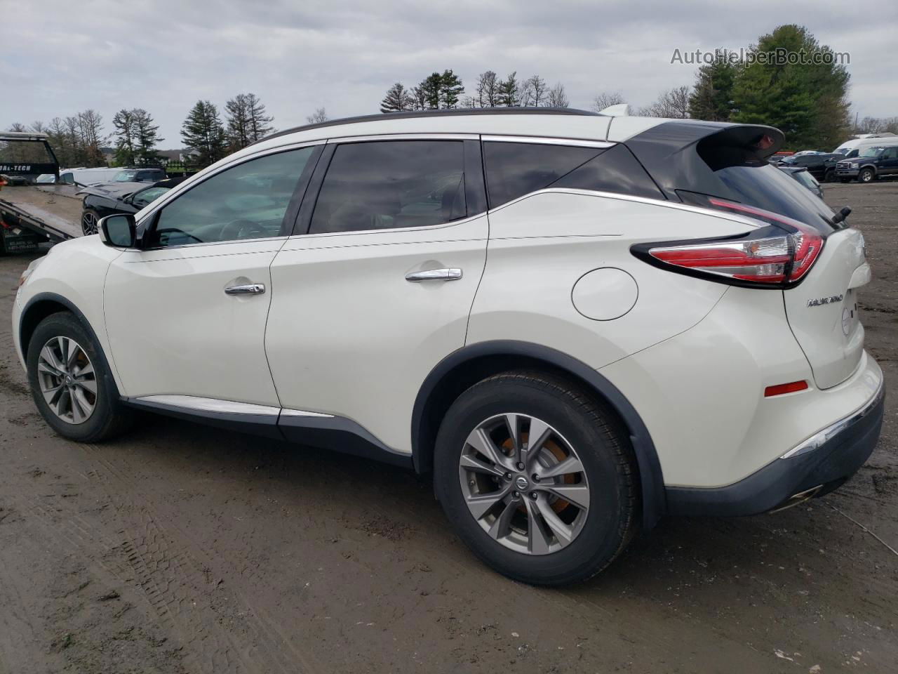 2018 Nissan Murano S Белый vin: 5N1AZ2MH0JN120676