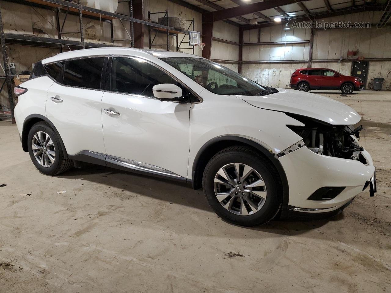 2018 Nissan Murano S White vin: 5N1AZ2MH0JN149854