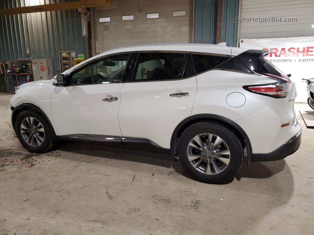 2018 Nissan Murano S White vin: 5N1AZ2MH0JN149854