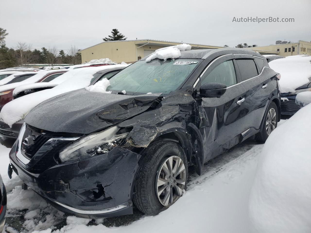 2018 Nissan Murano S Black vin: 5N1AZ2MH0JN160398